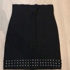 BCBGMAXAZRIA Black Bandage Skirt